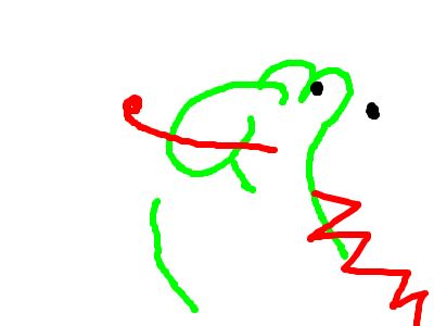 draw Yoshi with your eyes closed
